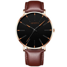 Load image into Gallery viewer, 2020 Minimalist Men's Fashion Ultra Thin Watches Simple Men Business Stainless Steel Mesh Belt Quartz Watch Relogio Masculino