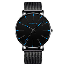 Load image into Gallery viewer, 2020 Minimalist Men's Fashion Ultra Thin Watches Simple Men Business Stainless Steel Mesh Belt Quartz Watch Relogio Masculino