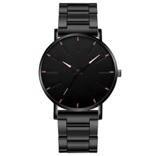 Load image into Gallery viewer, 2021 Minimalist Men's Fashion Ultra Thin Watches Simple Men Business Stainless Steel Mesh Belt Quartz Watch Relogio Masculino