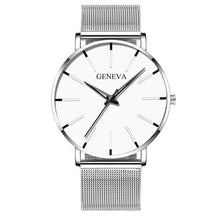 Load image into Gallery viewer, 2020 Minimalist Men&#39;s Fashion Ultra Thin Watches Simple Men Business Stainless Steel Mesh Belt Quartz Watch Relogio Masculino
