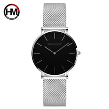 Load image into Gallery viewer, Japan Quartz Movement High Quality 36mm hannah Martin Women Stainless Steel Mesh Rose Gold Waterproof Ladies Watch Dropshipping
