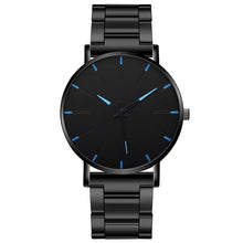 Load image into Gallery viewer, 2021 Minimalist Men&#39;s Fashion Ultra Thin Watches Simple Men Business Stainless Steel Mesh Belt Quartz Watch Relogio Masculino
