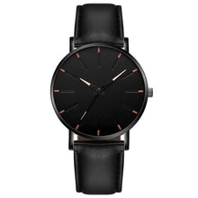 Load image into Gallery viewer, 2021 Minimalist Men&#39;s Fashion Ultra Thin Watches Simple Men Business Stainless Steel Mesh Belt Quartz Watch Relogio Masculino
