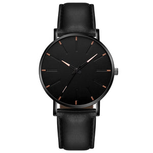 2021 Minimalist Men's Fashion Ultra Thin Watches Simple Men Business Stainless Steel Mesh Belt Quartz Watch Relogio Masculino